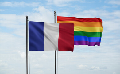 Gay Pride and France flag