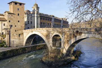 Le "Ponte Fabricio" à Rome
