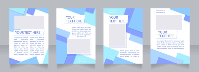 Pregnancy symptoms guidance blank brochure layout design. Vertical poster template set with empty copy space for text. Premade corporate reports collection. Editable flyer paper pages