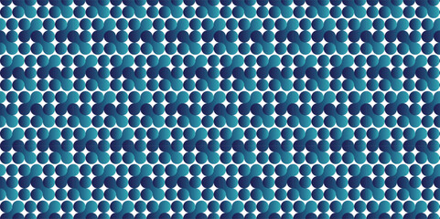 Naklejka na ściany i meble Blue binary background. Abstract background color metaballs. Metaballs Seamless Pattern geometric wallpaper vector design.