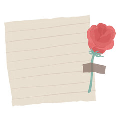 rose post it paper