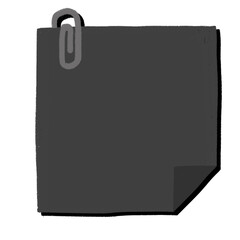 black note pad