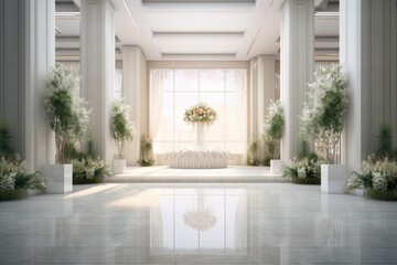 Fototapeta premium Beautiful backdrop for a Wedding, Prom or special event created.