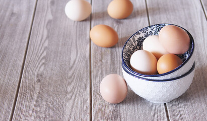 Fresh chicken eggs