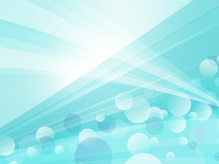 波しぶきとシャープな波模様が綺麗なアブストラクト背景_ターコイズブルー