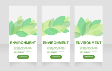 Save planet promotional web banner design template. Vector flyer with text space. Advertising placard with customized copyspace. Promotional printable poster for advertising. Graphic layout
