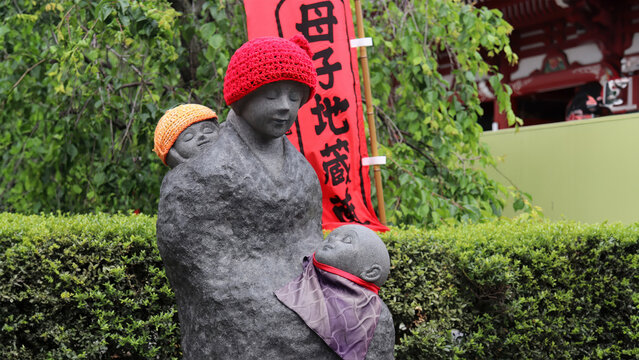 Manchurian statue at Sensoji Buddhist Temple in Tokyo, Japan