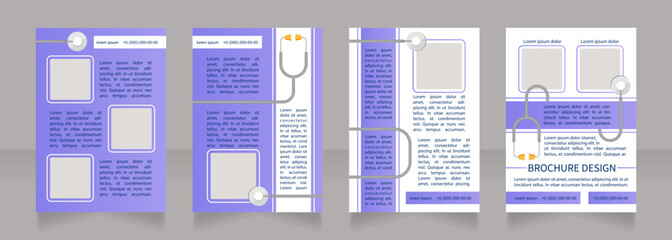 Digestive system regular checkup blank brochure layout design. Vertical poster template set with empty copy space for text. Premade corporate reports collection. Editable flyer paper pages