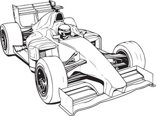 educational and instructional illustrations coloring pages for kids f1 race car coloring page