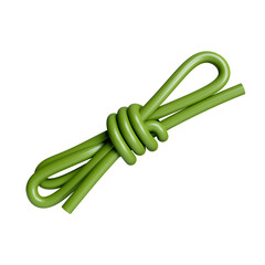 3d rope. elements for camping, hiking , summer camp, traveling, trip. icon isolated on white background. 3d rendering illustration. Clipping path.