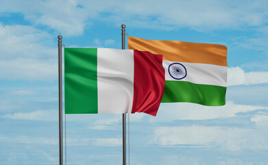 India and Italy flag