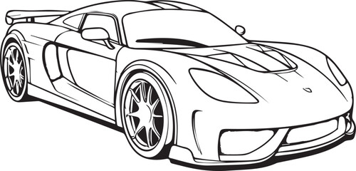 sports car drawings fun educational coloring pages for kids print ready pictures in so size