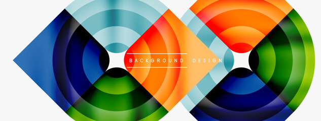 Circle abstract background. Wallpaper, banner, background, landing page, wall art, invitation, print, poster