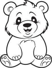 Obraz na płótnie Canvas educational coloring pages for kids, cute teddy bear coloring page animal drawings teddy bear coloring pages iso size ready print, teddy bear drawing