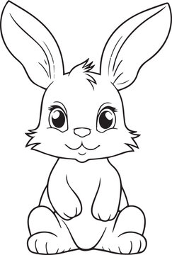educational coloring pages for kids, rabbit coloring page animal drawings rabbit coloring pages iso size ready print, rabbit drawing