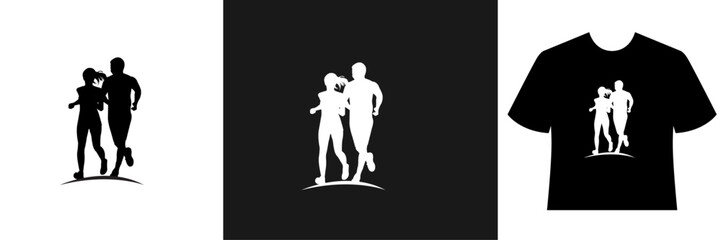 LOVER RUN t-shirt and apparel trendy design  typography, print, vector illustration. Etc