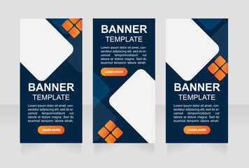 Product launch promotional web banner design template. Vector flyer with text space. Advertising placard with customized copyspace. Printable poster for advertising. Arial font used