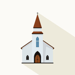 Church Vector Illustration flat design