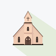Church Vector Illustration flat design