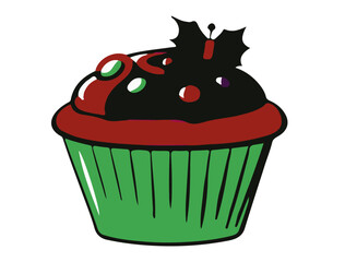 cupcake with cherry