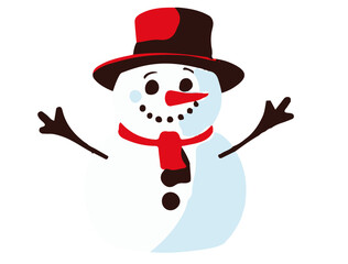 snowman with hat