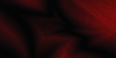 Red fabric texture. Fabric background Close up texture of natural weave in dark red or teal color. Fabric texture of natural line textile material .