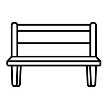 recommend clip art: Cute bench gnome garden cartoon outline icon