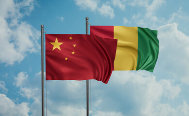 Guinea and China flag