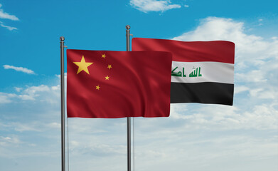 Iraq and China flag