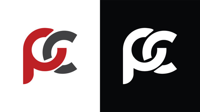 PC LOGO, Pc letter mark logo, pc monogram logo, symbol, icon, design, logo, vector
