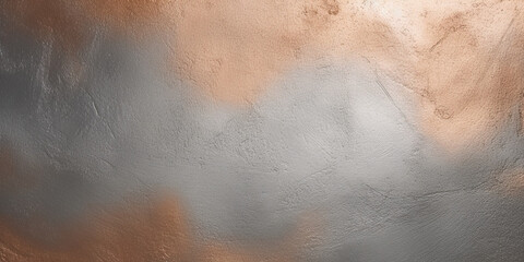 Metallic Copper and Rose Gold Brushed  Steel Acrylic Oil Paint Textured Background. Generative AI.