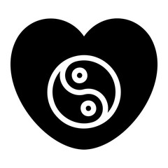 relaxation glyph icon