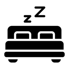 bed glyph icon