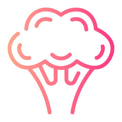broccoli gradient icon