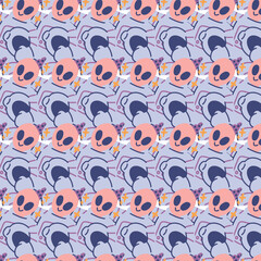 UFO and Aliens pattern for wallpaper, wrapping paper, or texture