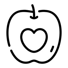 apple line icon