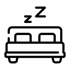 bed line icon