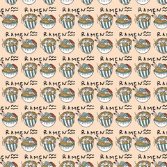 Obraz premium ramen pattern for wallpaper, wrapping paper, or texture
