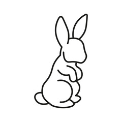 Rabbit icon symbol. Rabbit symbol icon vector.