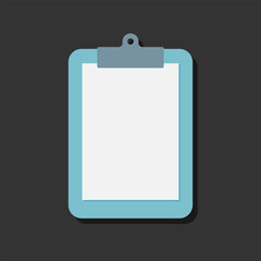 Vector clipboard flat design
