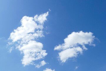 Weisse Quellwolken, Blauer Himmel, Deutschland