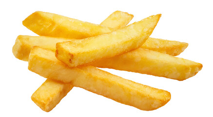 Delicious potato fries cut out