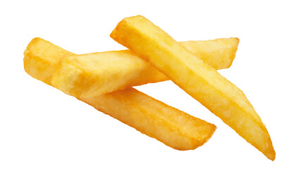 Delicious potato fries cut out
