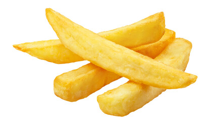Naklejka na ściany i meble Delicious potato fries cut out
