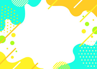 カラフルポップな背景イラスト