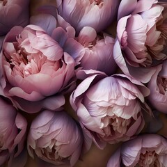 Peony flower luxury background. Generative AI