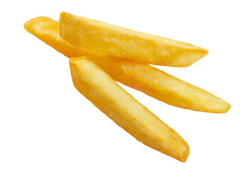 Fototapeta na wymiar Delicious potato fries cut out