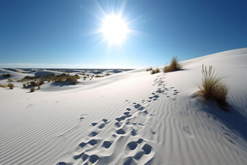 Fototapeta na wymiar background of the sun shining in the desert