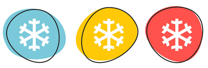 Button Banner für Website oder Business: Glatteise, Schnee oder Frost