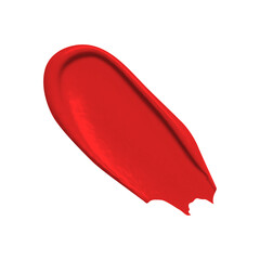 Lipstick swatches smear on white background